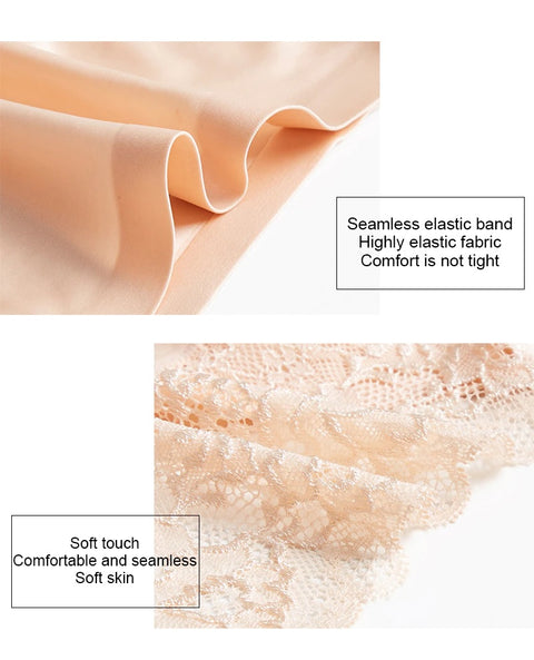 Sexy Lace Openwork Briefs Seamless Breathable Nylon Underwear CODE: KAR1388