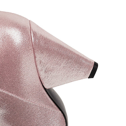Sequined Leather High Heel Pointed Toe Long Boots CODE: KAR1389