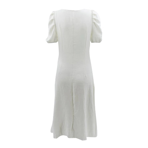 Sexy Puff Sleeve Hollow Out High Split Bodycon Party Dress CODE: KAR1401