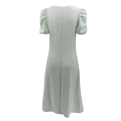 Sexy Puff Sleeve Hollow Out High Split Bodycon Party Dress CODE: KAR1401