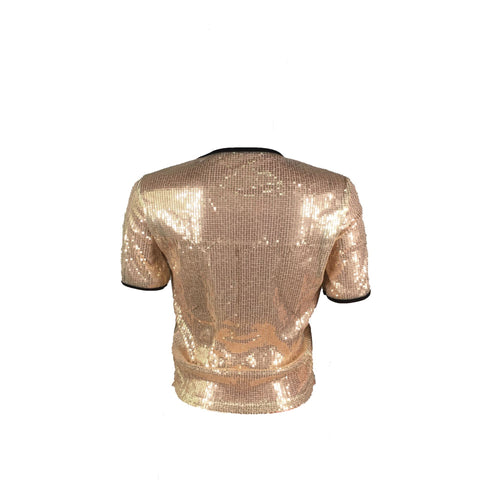 Sexy Sparkle Club Sequin Short Sleeve T-shirt CODE: KAR1404
