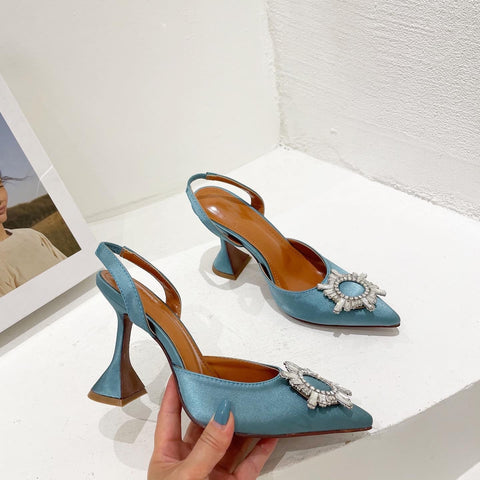 New Sexy Pointed Toe Crystal Pumps Classic High Heel CODE: KAR1412