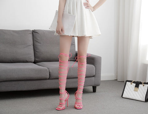 Sexy Thin High Heel Ankle Cross-Strap Sandals CODE: KAR1423