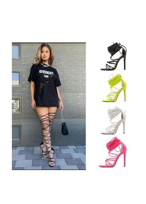 Sexy Thin High Heel Ankle Cross-Strap Sandals CODE: KAR1423