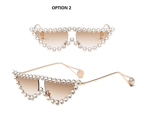 New Fashion Diamond Frame Cat Eye Sunglasses CODE: KAR1428