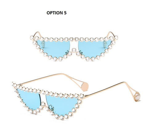 New Fashion Diamond Frame Cat Eye Sunglasses CODE: KAR1428