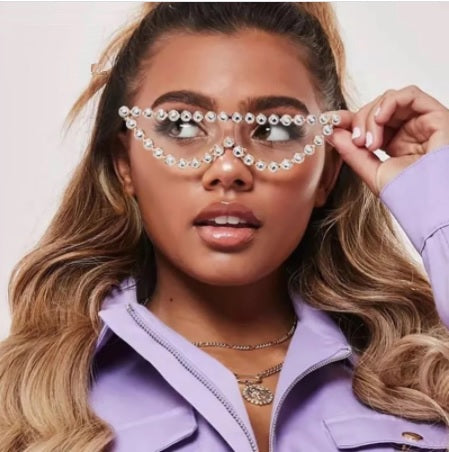 New Fashion Diamond Frame Cat Eye Sunglasses CODE: KAR1428