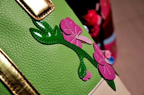 Interesting Stitching Unique Embroidery Handbags CODE: KAR1438