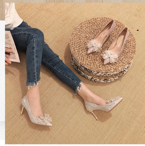 Best Bowknot Bridal Banquet Wedding Heel CODE: KAR1440