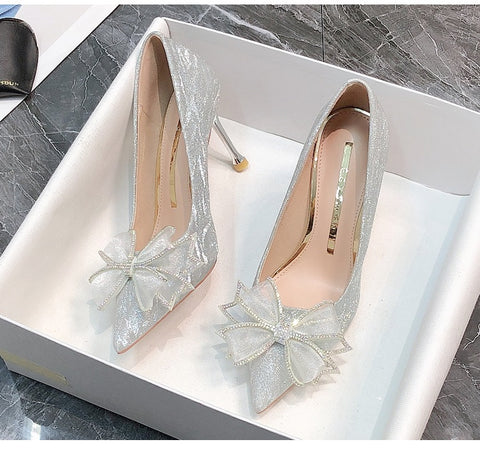 Best Bowknot Bridal Banquet Wedding Heel CODE: KAR1440