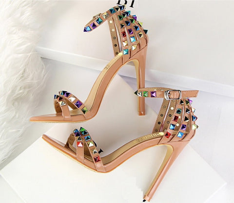 Sexy Rivets High Heel Sandals CODE: KAR1444