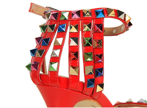 Sexy Rivets High Heel Sandals CODE: KAR1444