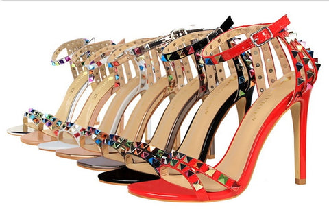 Sexy Rivets High Heel Sandals CODE: KAR1444