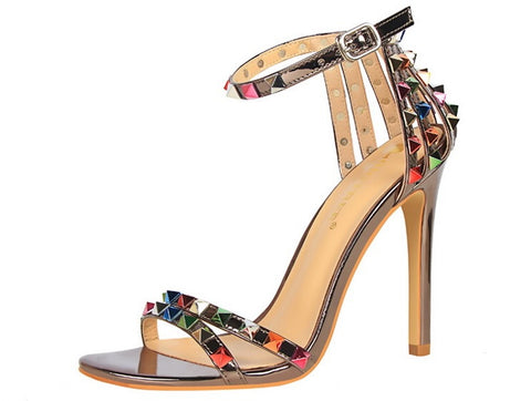 Sexy Rivets High Heel Sandals CODE: KAR1444
