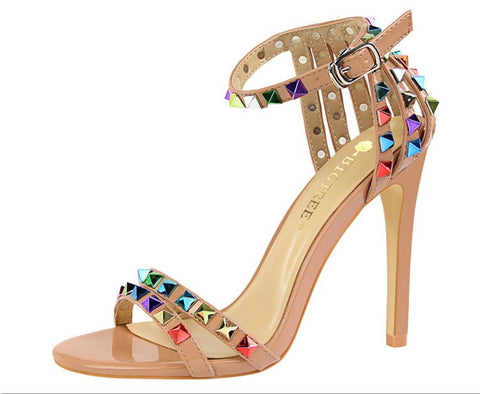 Sexy Rivets High Heel Sandals CODE: KAR1444