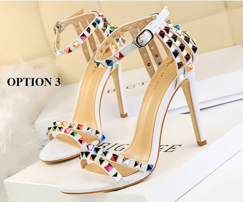Sexy Rivets High Heel Sandals CODE: KAR1444