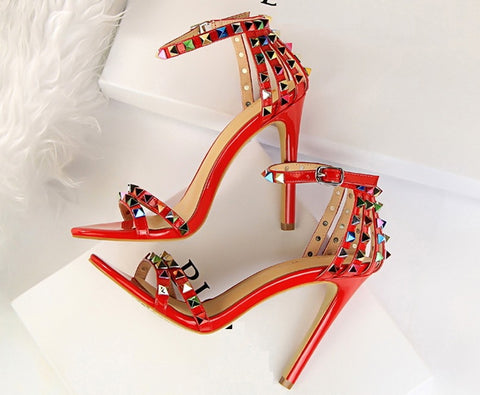 Sexy Rivets High Heel Sandals CODE: KAR1444