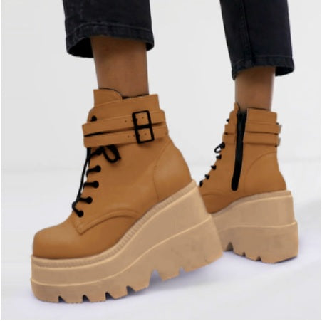 New Fashion High Platform High Wedges Ankle Boots CODE: KAR1462