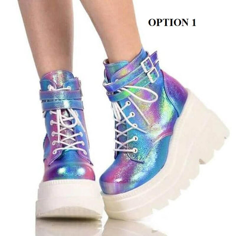 New Fashion High Platform High Wedges Ankle Boots CODE: KAR1462