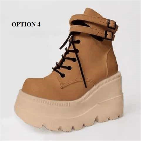 New Fashion High Platform High Wedges Ankle Boots CODE: KAR1462