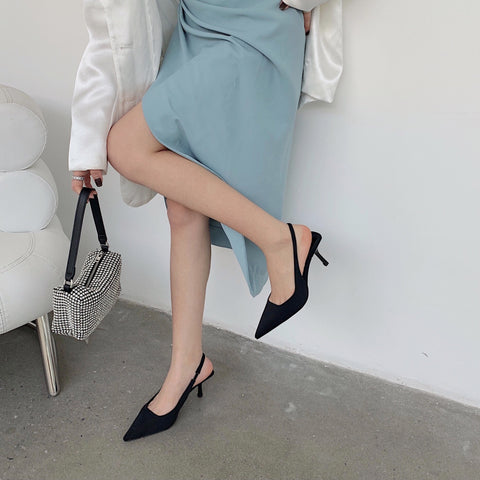 Summer New High-heeled Pointed Toe Sandals CODE: KAR1472