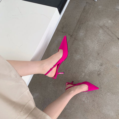 Summer New High-heeled Pointed Toe Sandals CODE: KAR1472