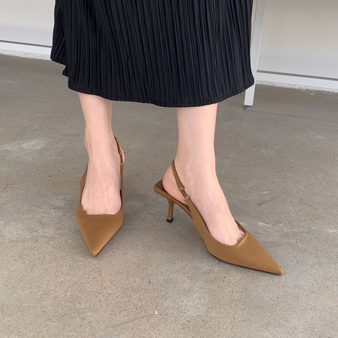 Summer New High-heeled Pointed Toe Sandals CODE: KAR1472
