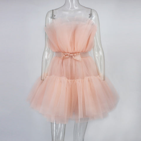 Sexy Elegant High Quality  Off Shoulder Bow-knot Mini Party Dress CODE: KAR1473