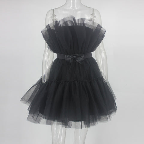 Sexy Elegant High Quality  Off Shoulder Bow-knot Mini Party Dress CODE: KAR1473