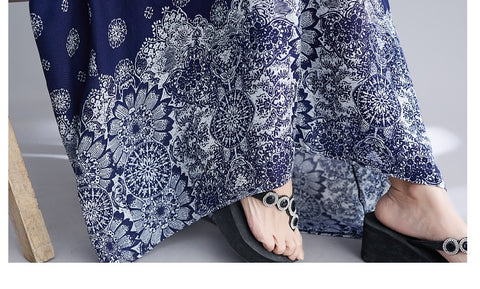 Summer Floor Length Bohemian Beach Wear Oversized Maxi Long Dress CODE: KAR1479