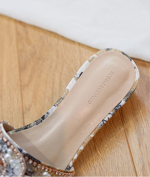 New Fashion Open Toe Slides Low Heel Slipper CODE: KAR1487