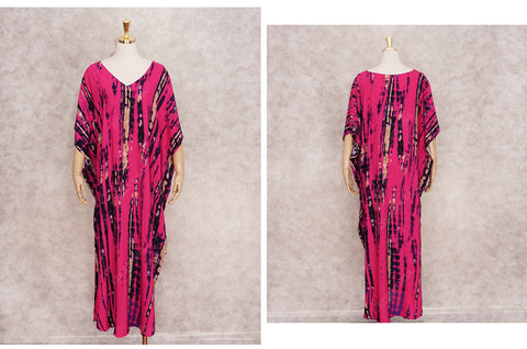 Bohemian Striped Print Beach Kaftan Dress CODE: KAR1496
