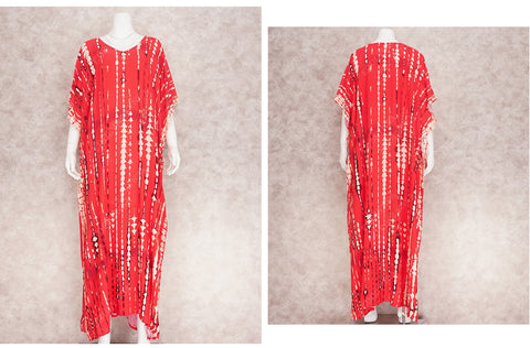 Bohemian Striped Print Beach Kaftan Dress CODE: KAR1496