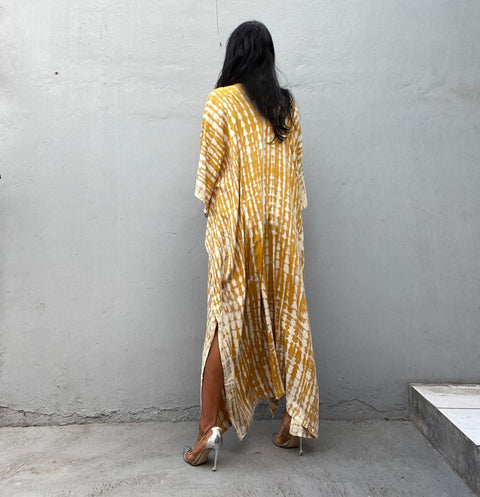 Bohemian Striped Print Beach Kaftan Dress CODE: KAR1496