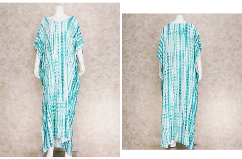 Bohemian Striped Print Beach Kaftan Dress CODE: KAR1496