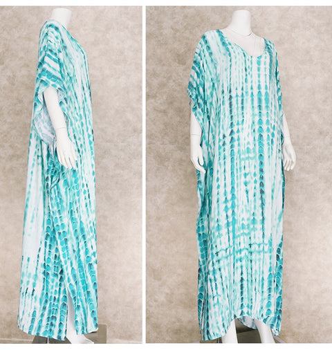 Bohemian Striped Print Beach Kaftan Dress CODE: KAR1496