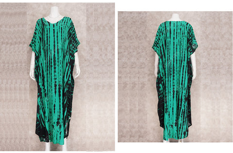 Bohemian Striped Print Beach Kaftan Dress CODE: KAR1496