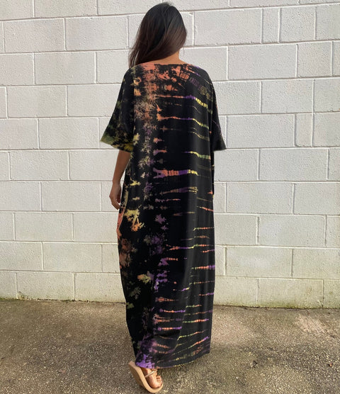 Bohemian Striped Print Beach Kaftan Dress CODE: KAR1496
