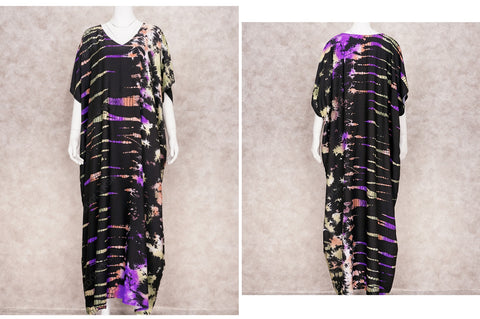 Bohemian Striped Print Beach Kaftan Dress CODE: KAR1496