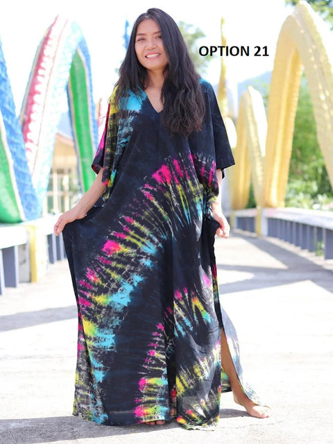 Bohemian Striped Print Beach Kaftan Dress CODE: KAR1496