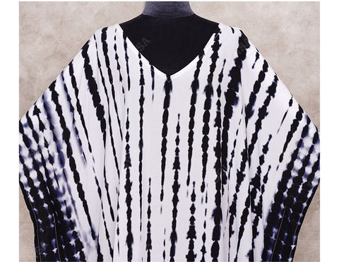 Bohemian Striped Print Beach Kaftan Dress CODE: KAR1496
