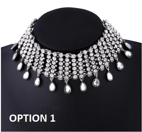 New Crystal Rhinestone Choker Necklace CODE: KAR1503