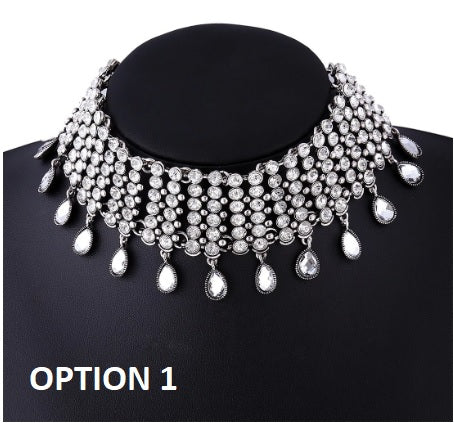 New Crystal Rhinestone Choker Necklace CODE: KAR1503