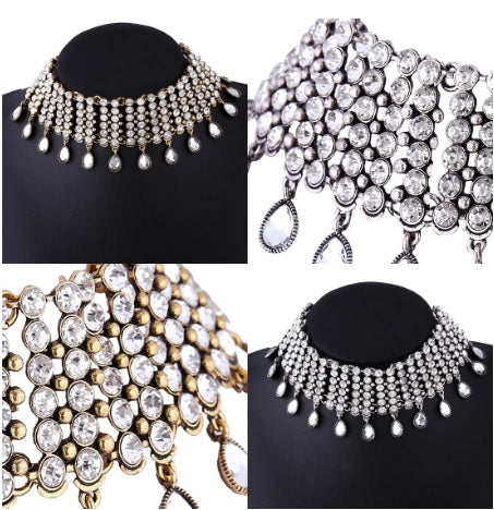 New Crystal Rhinestone Choker Necklace CODE: KAR1503