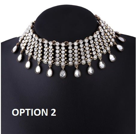 New Crystal Rhinestone Choker Necklace CODE: KAR1503