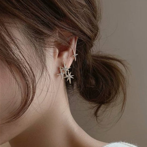 New Crystal Star Fashion Simple Style Earrings CODE: KAR1506