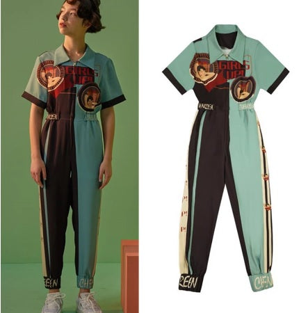 Summer High Street Short Sleeve Rompers Jumpsuit CODE: KAR1509