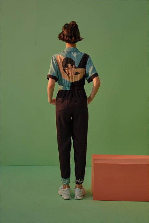 Summer High Street Short Sleeve Rompers Jumpsuit CODE: KAR1509