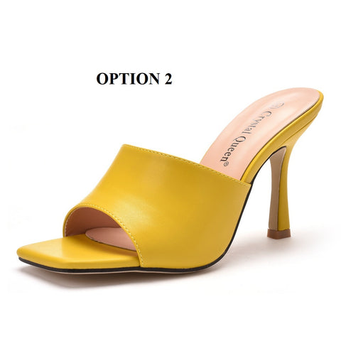 Summer Fashion Square Peep Toe High Heels Sandals Plus Size 42 CODE: KAR1516