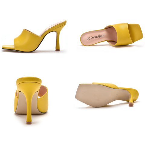 Summer Fashion Square Peep Toe High Heels Sandals Plus Size 42 CODE: KAR1516